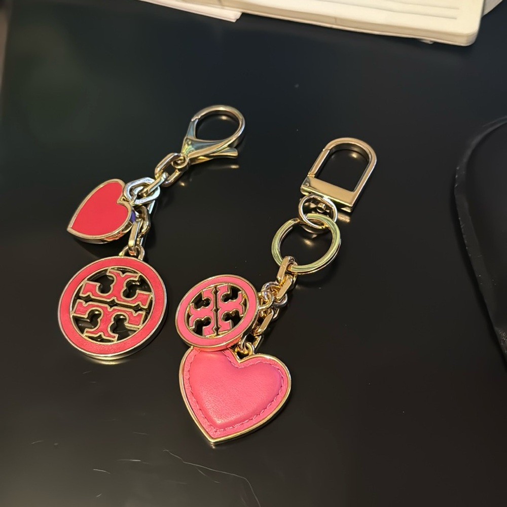 Set of 2 Tory Burch purse charms